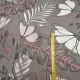 Bawełna - Szare kwiaty z różowym motywem 0,1 mb