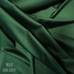 Tkanina poliestrowa welur dekoracyjny soft 0,1mb - dark green