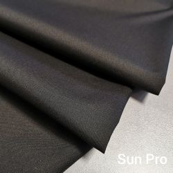 Tkanina poliestrowa SUN impregnowana 0,1 mb - kolor czarny