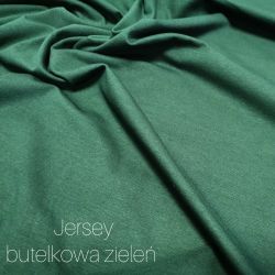 Jersey jednokolorwy 0,1 mb - butelkowa zieleń
