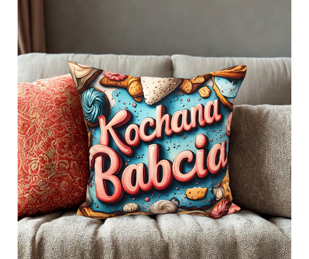 Poduszka dekoracyjna 45x45cm Dzień Babci i Dziadka wersja 1