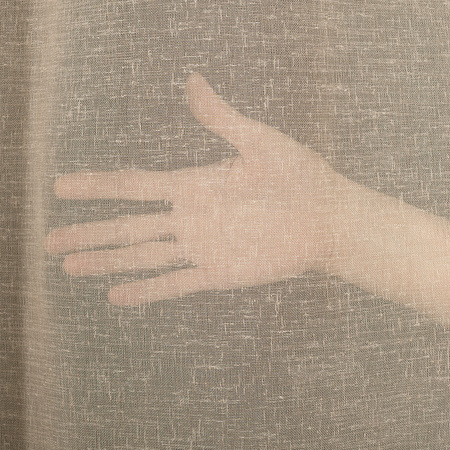 Firanka z ołowianką w stylu NATURAL LOOK - beż