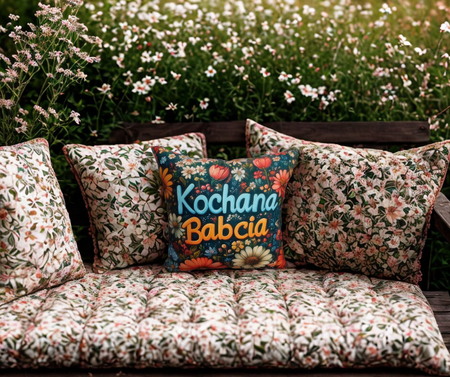 Poduszka dekoracyjna 45x45cm Dzień Babci i Dziadka wersja 1