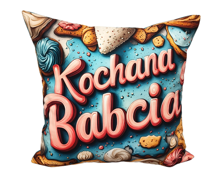 Poduszka dekoracyjna 45x45cm Dzień Babci i Dziadka wersja 1