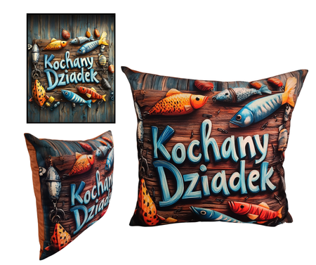 Poduszka dekoracyjna 45x45cm Dzień Babci i Dziadka wersja 1