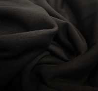 Dzianina bawełniana "dresówka" drapana (czarny) DD05