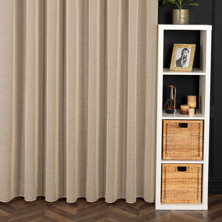Firanka z ołowianką w stylu NATURAL LOOK - beż