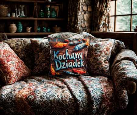 Poduszka dekoracyjna 45x45cm Dzień Babci i Dziadka wersja 1