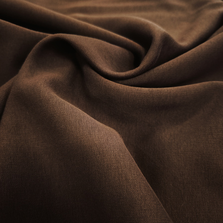 Dzianina bawełniana "dresówka" drapana (brąz) DD06