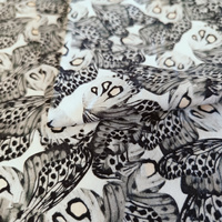 Jersey drukowany - motyle (D021)