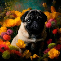 Panel dekoracyjny welur 48x48 PW064