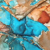 Dzianina bawełniana druk mozaika DD006