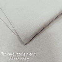 Tkanina bawełniana jasno szara b5.002