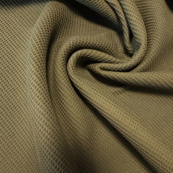 Tkanina wafel drobny khaki WA02