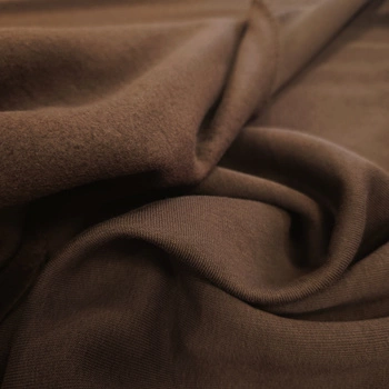 Dzianina bawełniana "dresówka" drapana (brąz) DD06