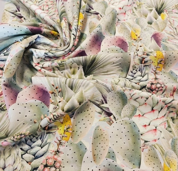 Dzianina bawełniana kaktus DD018