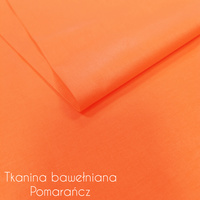 Tkanina bawełniana pomarańczowy b5.012