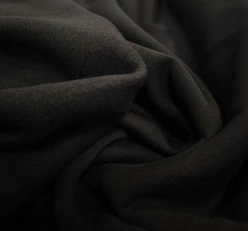 Dzianina bawełniana "dresówka" drapana (czarny) DD05