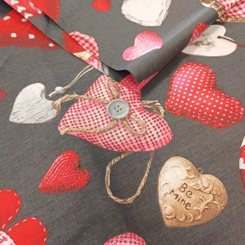 Tkanina bawełniana serduszka B7.002