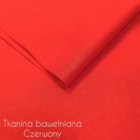Tkanina bawełniana czerwony b5.013